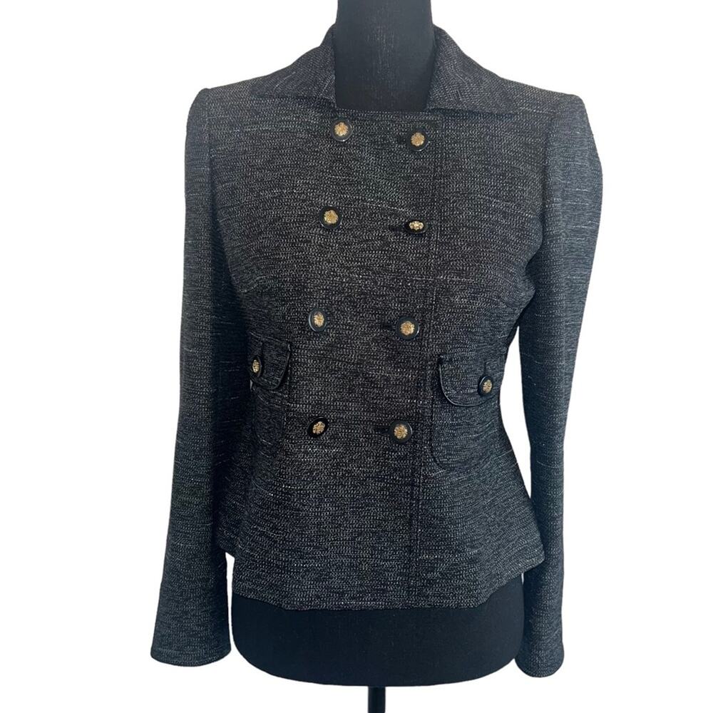 Anne Klein Double Breasted Suit Blazer Jacket Size 2P